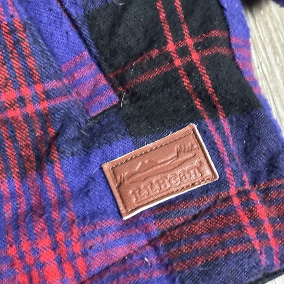 L.L. Bean Women's S Plaid Zip Up Flannel Hoodie Relaxed Fit Shirt Jacket - Picture 6 of 13